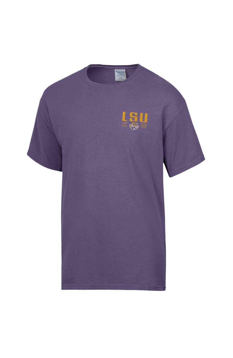 ComfortWash Men's ComfortWash Purple LSU Tigers Big Name T-Shirt, Alternate, color, Purple