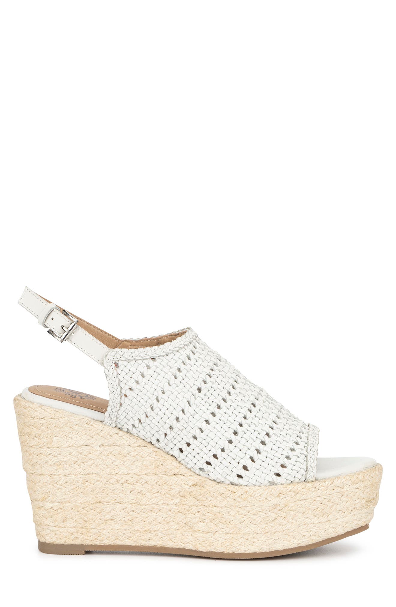 VINTAGE FOUNDRY Cynthia Platform Wedge Sandal, Alternate, color, White