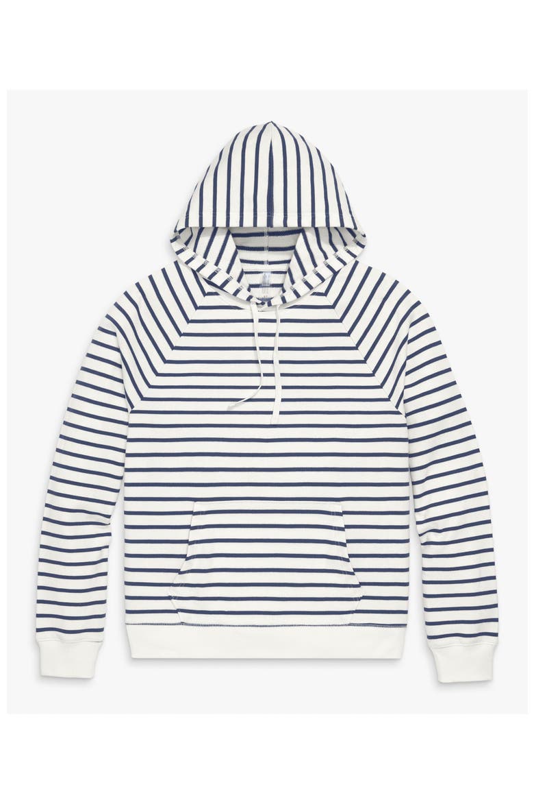 Unisex Fit Stripe Pullover Hoodie, Alternate, color, Sunwashed Navy Ivory Stripe