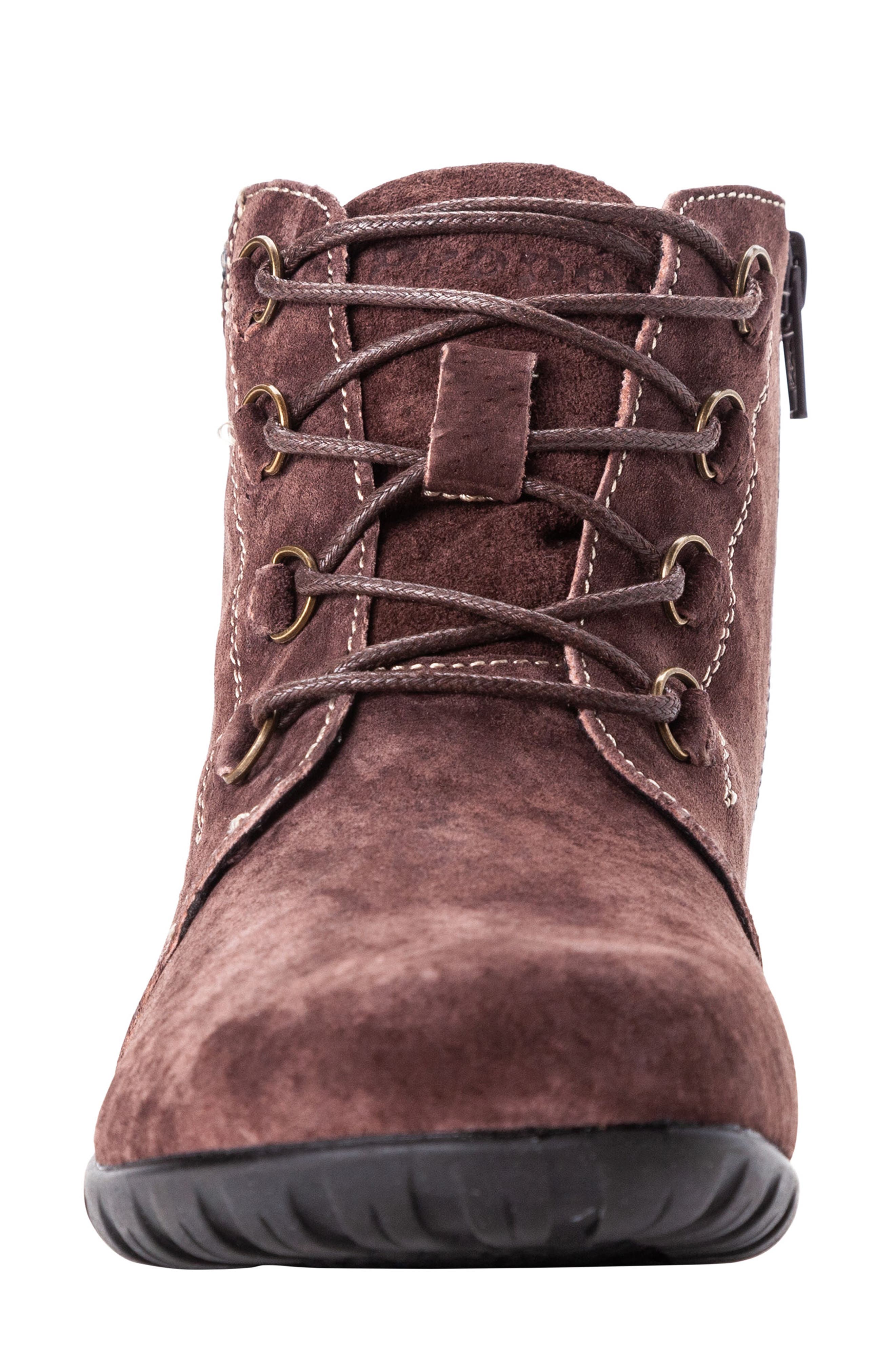 Delaney Water Resistant Bootie, Alternate, color, BROWN