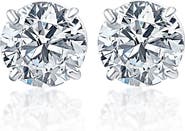 Bliss Diamond Platinum 2Ct TW Round Cut Diamond Studs Lab Grown