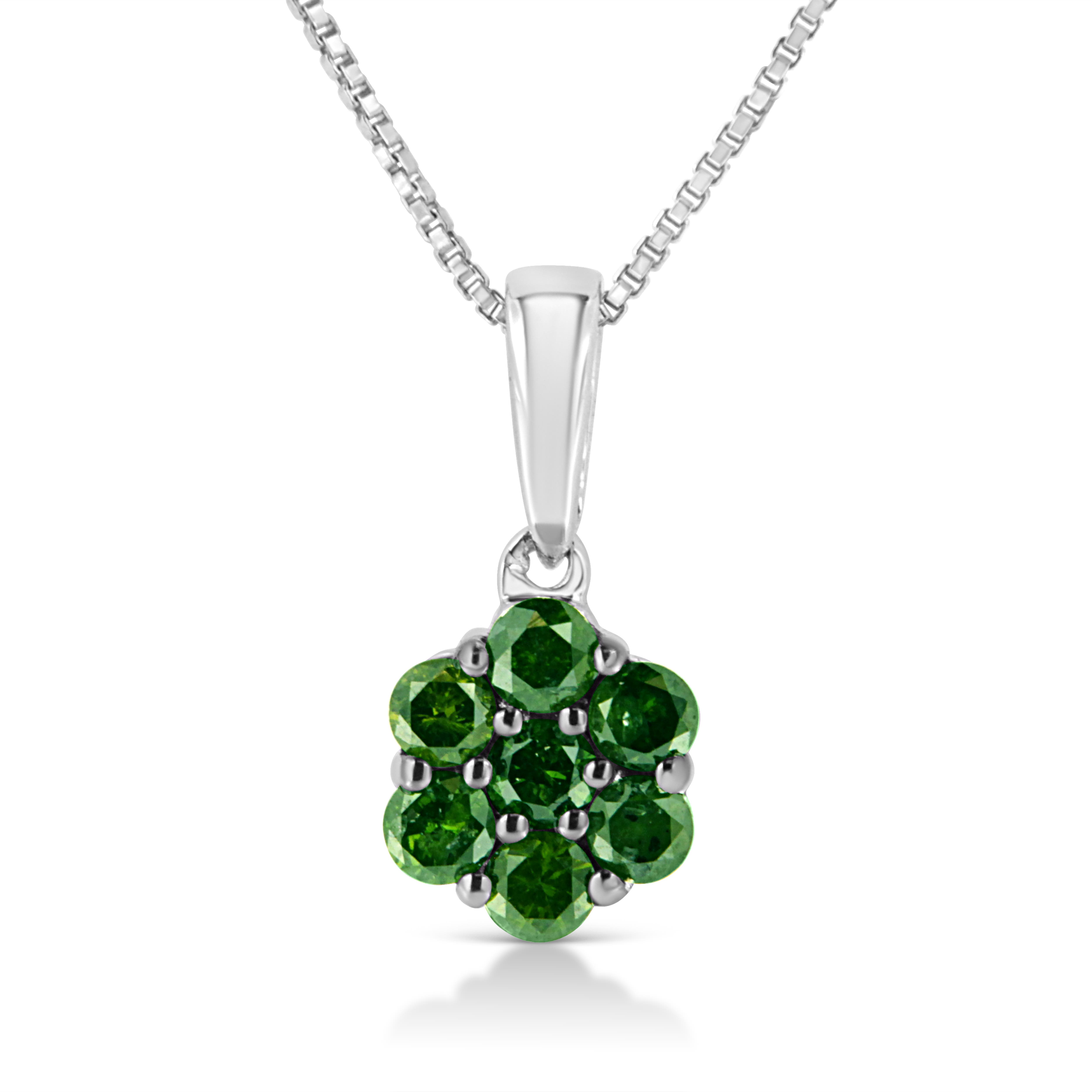 selected Silver | Green Diamond