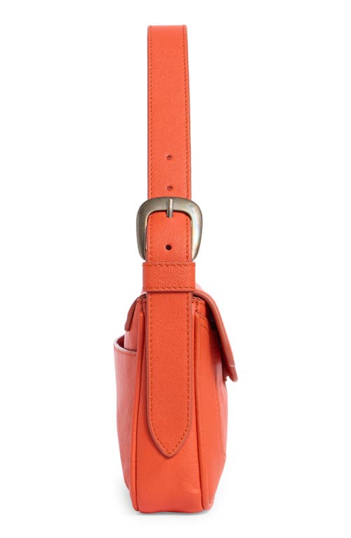 Lucky Brand Luma Leather Shoulder Bag In Orange