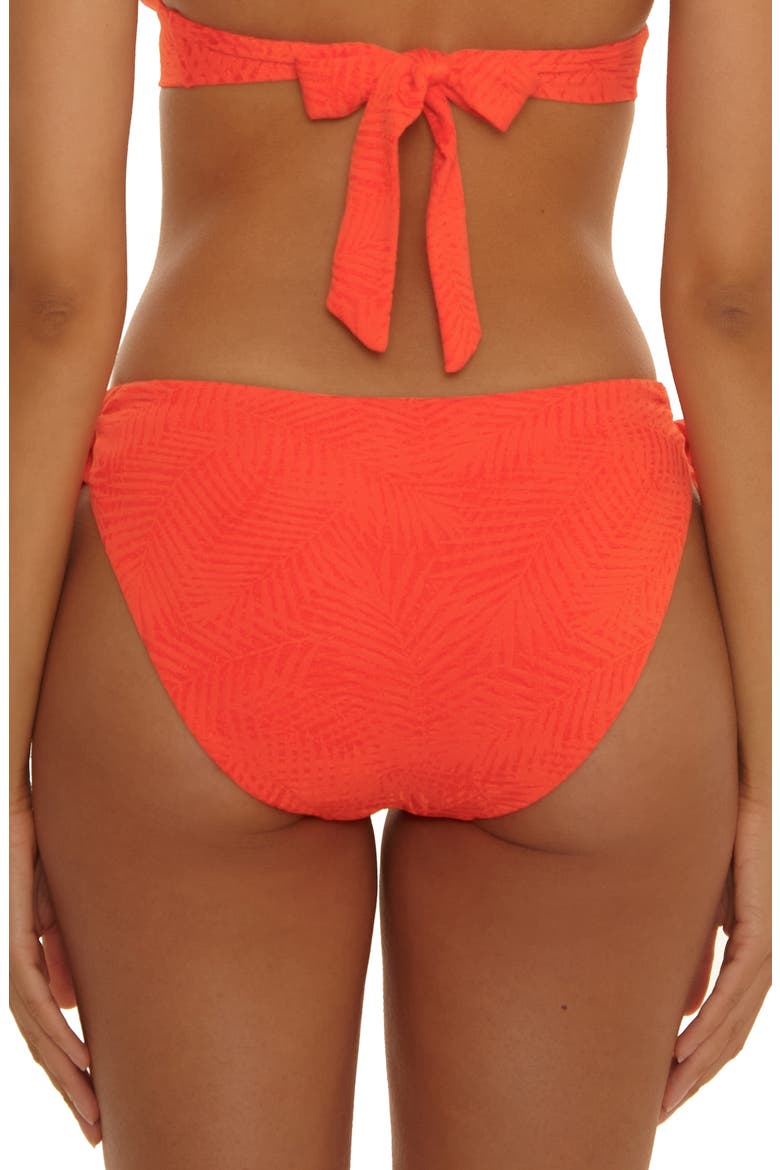 Golden Oasis Jacquard Bikini Bottoms, Alternate, color, HEAT