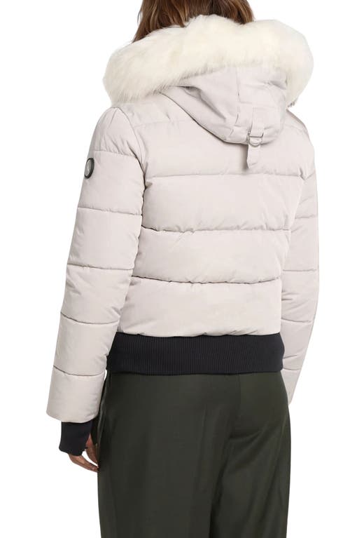 Noize Vic Heavyweight Bomber Jacket In White