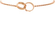 Pre-Owned Cartier Love Interlocking Bracelet 18K Rose Gold