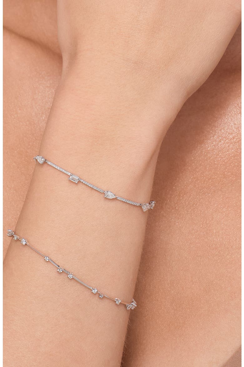 14K Gold Solo Moveable Diamond Bracelet, Alternate, color, WHITE GOLD