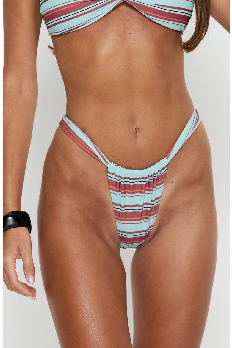 Season Stripe HIgh Side Bikini Bottoms, Main, color, BLUE STRIPE