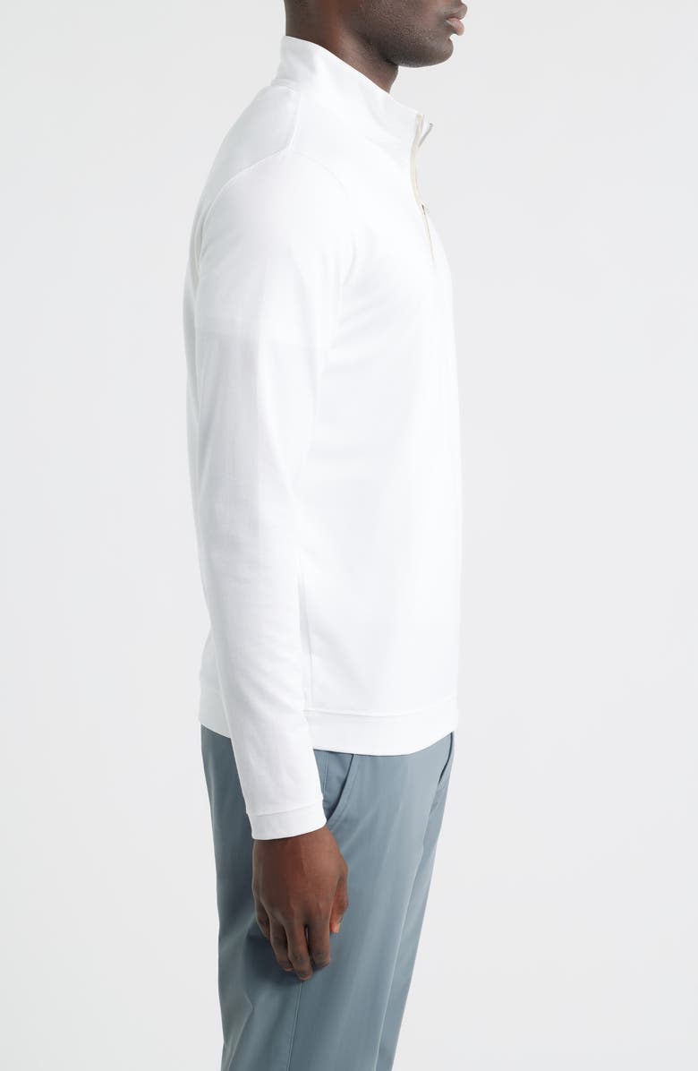 Peter Millar Crown Crafted Albatross Quarter Zip, Alternate, color, White