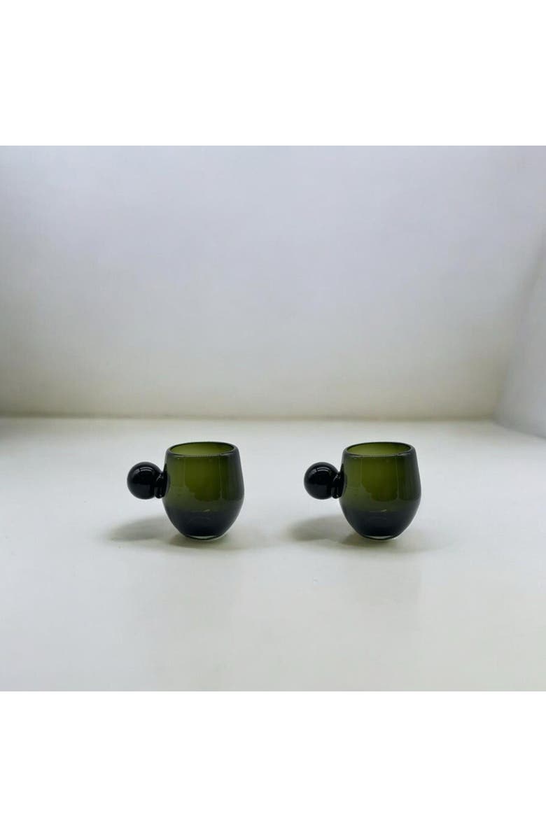 Meso Goods Salta Glass - Set of Two, Main, color, Green