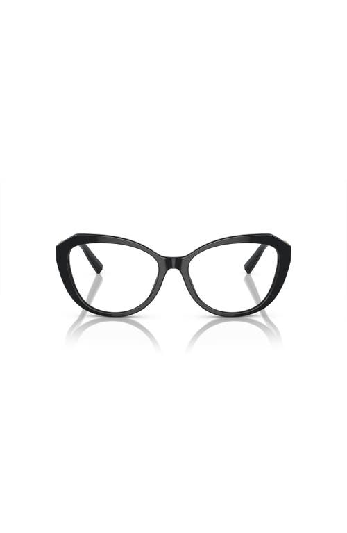 Tiffany & Co . 54mm Cat Eye Optical Glasses In Black