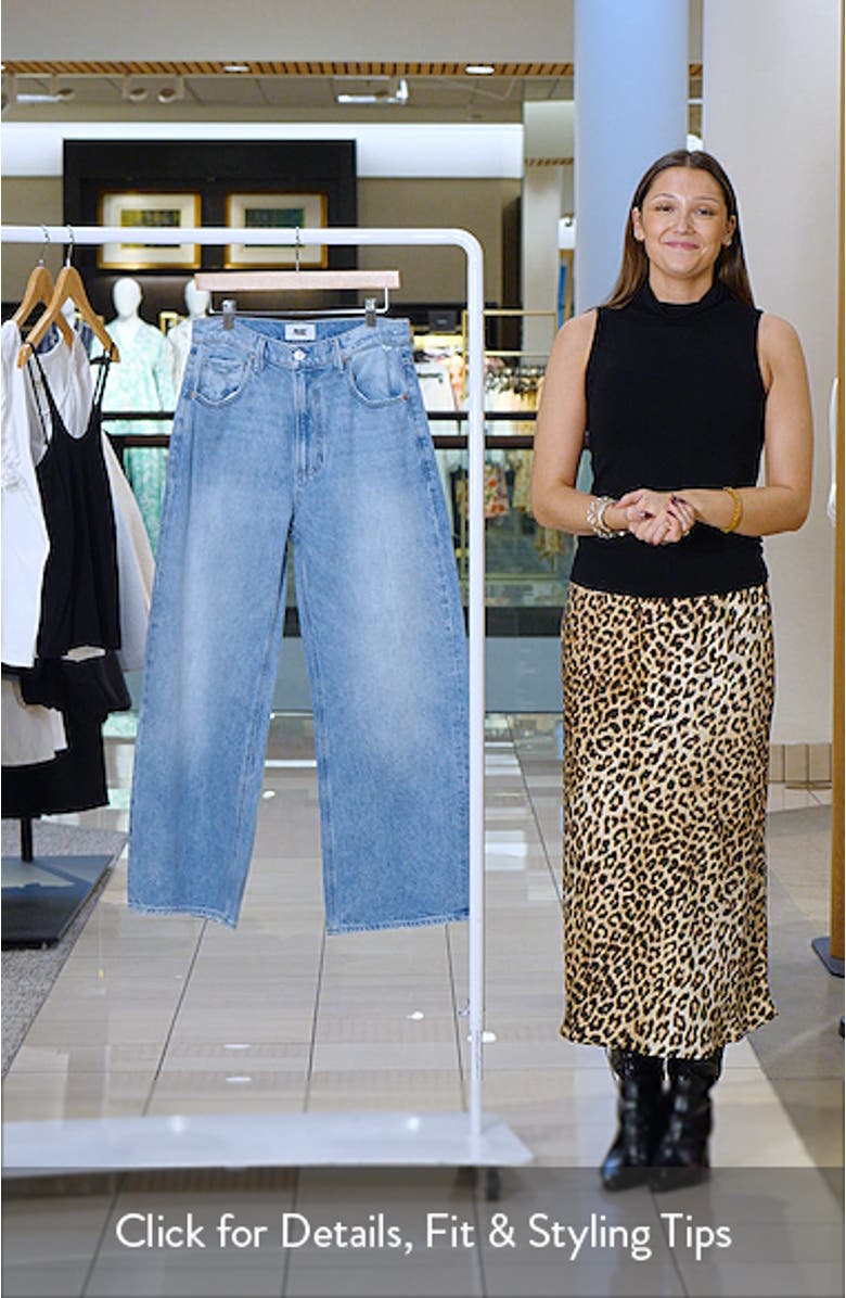 Arella High Waist Wide Leg Ankle Jeans, sales video thumbnail