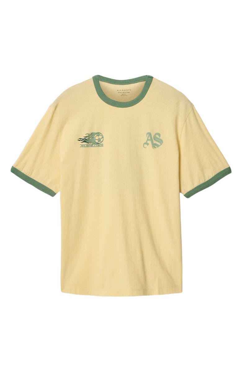 AllSaints Brasilia Cotton T-Shirt, Main, color, Capsicum Yellow