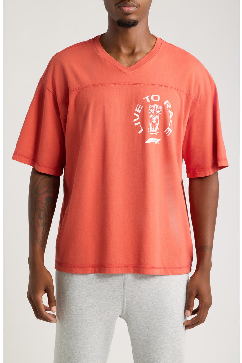 F1® Car Hockey T-Shirt, Main, color, WASHED RED