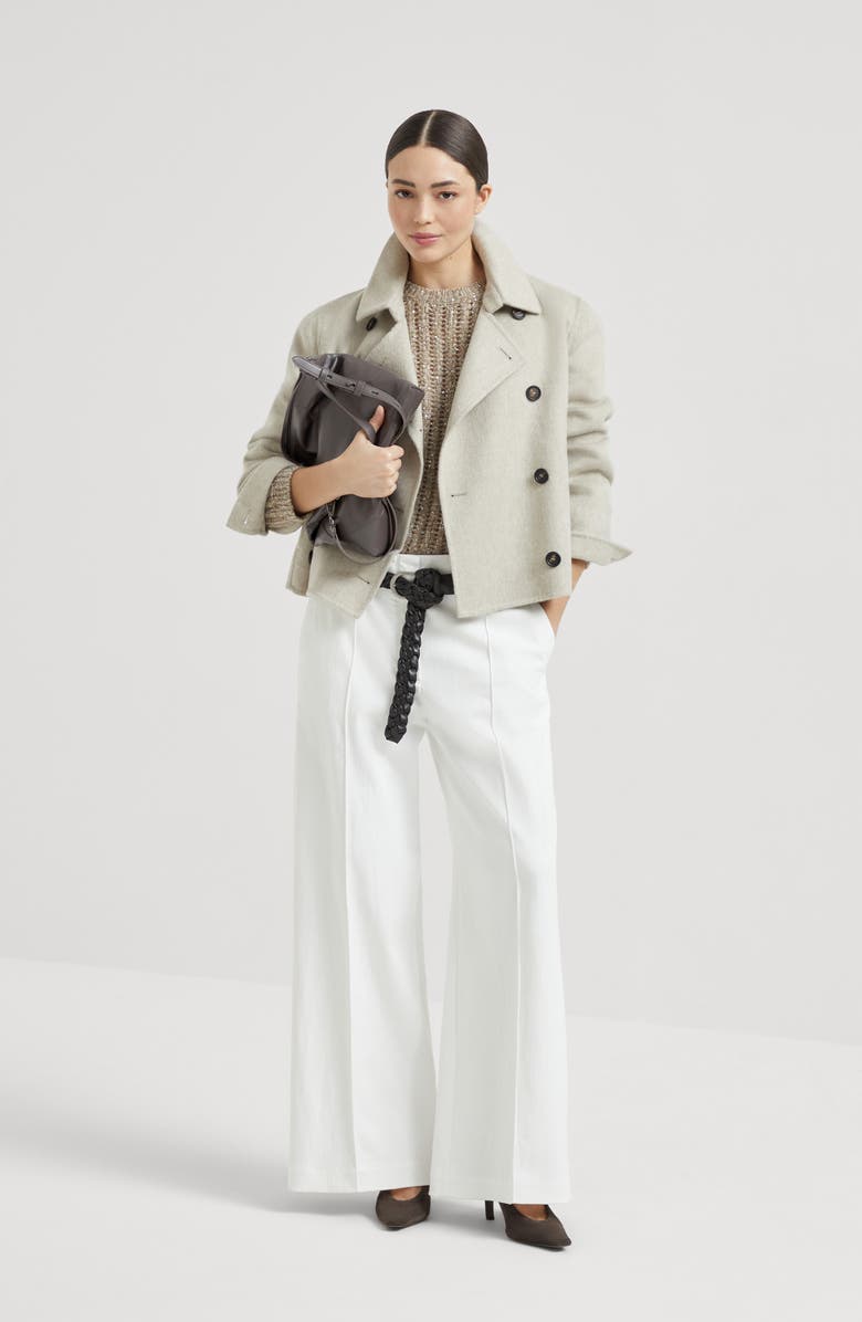 Brunello Cucinelli Dazzling rib sweater, Alternate, color, Camel