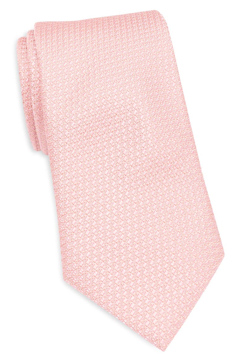Textured Silk Tie, Main, color, PINK