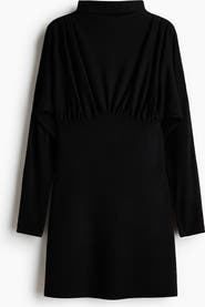 H&M Gathered Turtleneck Dress