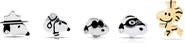 Crislu x Peanuts® Snoopy & Woodstock Set of 5 Assorted Single Stud Earrings