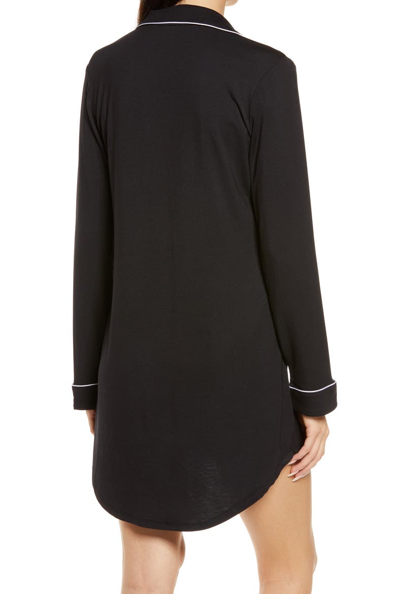 Moonlight Eco Nightshirt, Alternate, color, BLACK