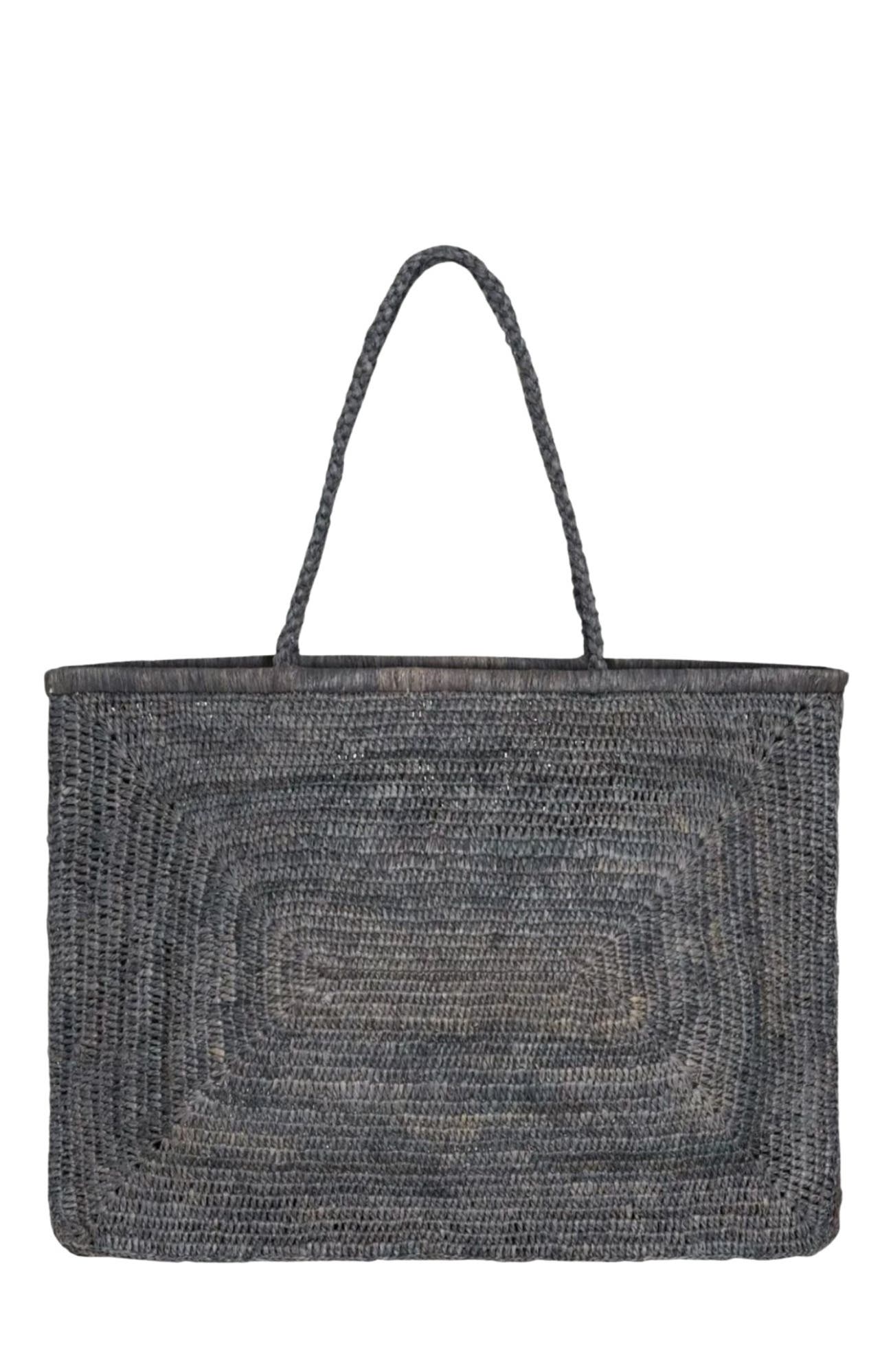 Zanatany Concepts Clipa (XXL) Raffia Beach Tote Bag in Blue 