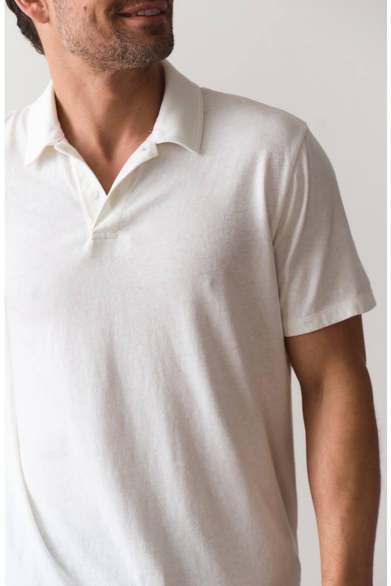 Hemp & Cotton Resort Polo, Alternate, color, WHITE