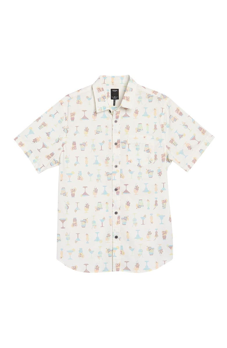 Union Yolo Medallion Print Short Sleeve Relaxed Fit Shirt, Alternate, color, 