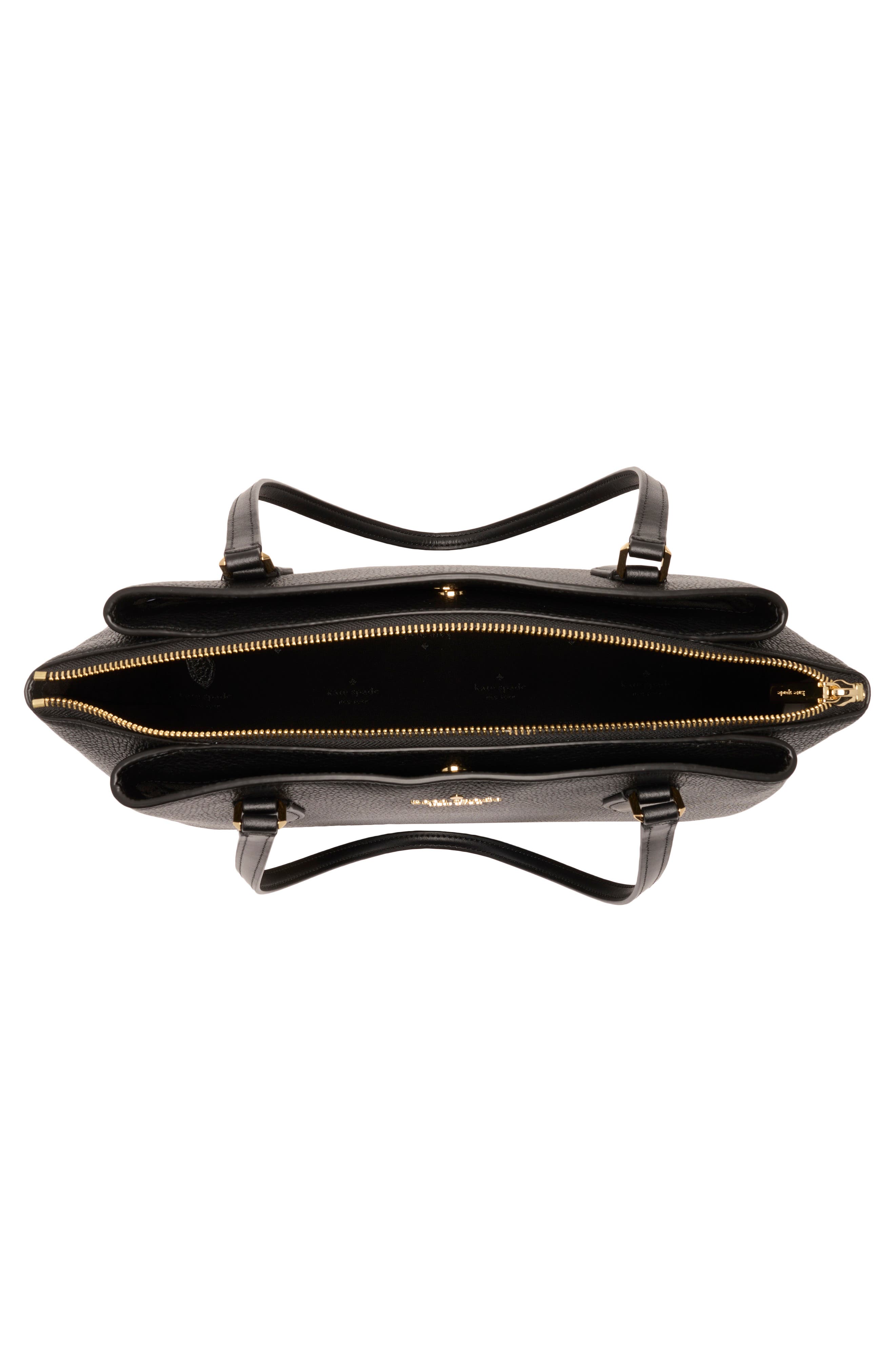 Kate Spade New York monet large triple compartment tote bag, Alternate, color, Black