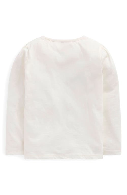 Mini Boden Kids' Embroidered Appliqué T-shirt In White