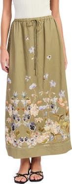En Saison Yvette Floral Maxi Skirt