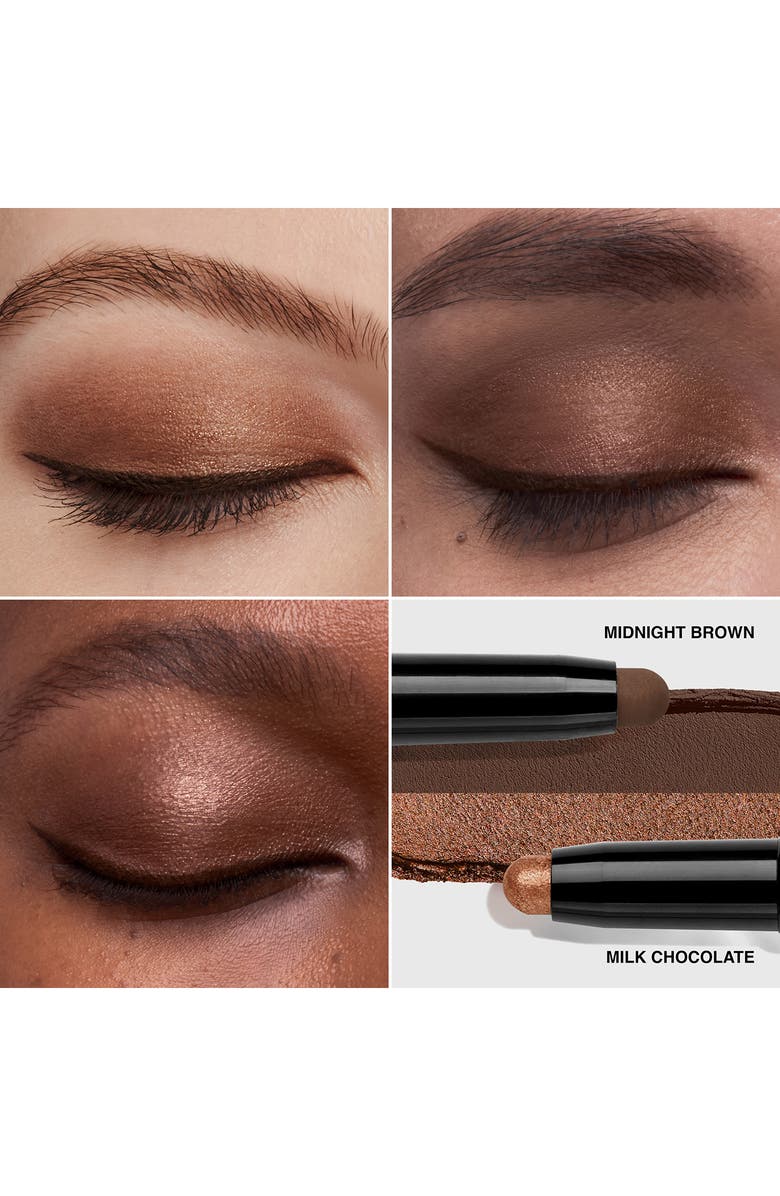 Bobbi Brown Dual-Ended Long-Wear Waterproof Cream Eyeshadow Stick, Alternate, color, Milk Chocolate/ Midnight Brown