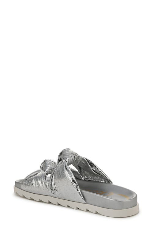 Circus Ny By Sam Edelman Estelle Double Knotted Footbed Sandals In Soft Silver