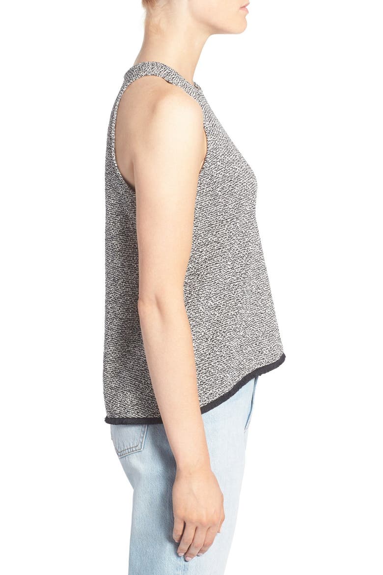 Swing Fringe Tank, Alternate, color, BLACK/ WHITE