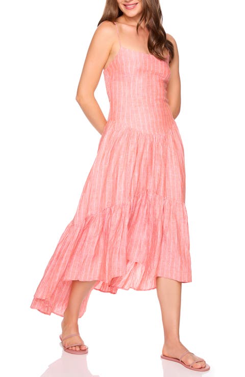 Drop Waist High-Low Maxi Dress