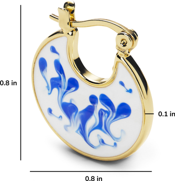 送関込【ana luisa】HANA MARBLE BLUE エナメルピアス Ana Luisa Enamel Earrings - Hana Marble Blue | Nordstrom