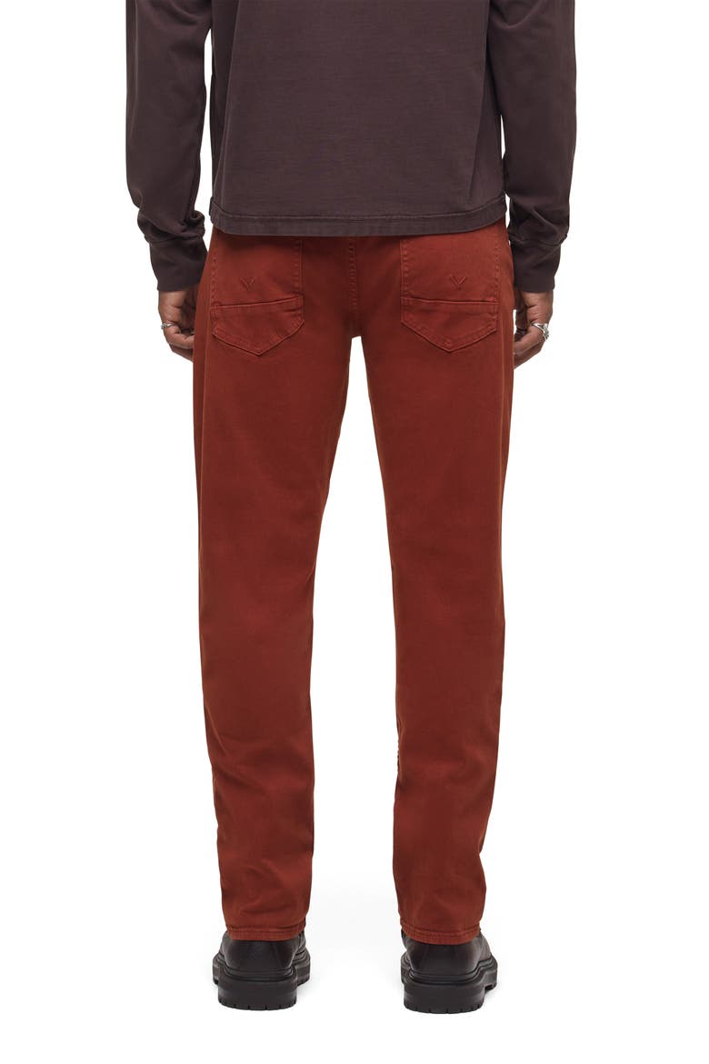 Blake Slim Straight Stretch Twill 5-Pocket Pants, Alternate, color, BRICK