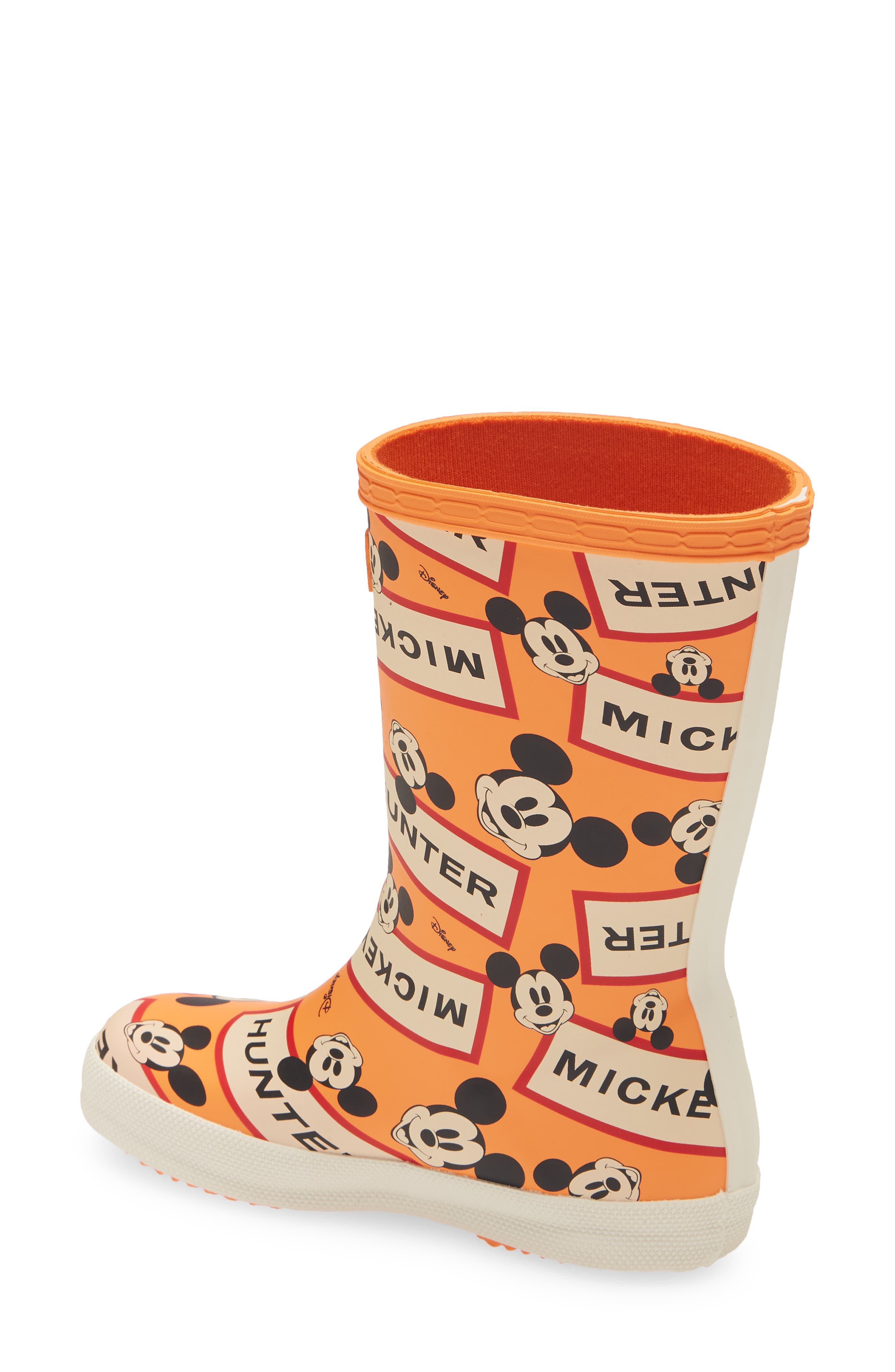 Classic Disney Print Rain Boot, Alternate, color, AURORA ORANGE