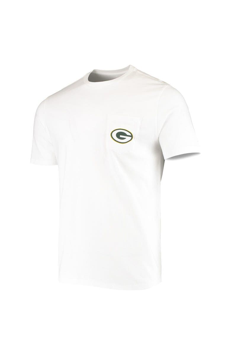 vineyard vines Men's Vineyard Vines White Green Bay Packers Team Whale Helmet T-Shirt, Alternate, color, 