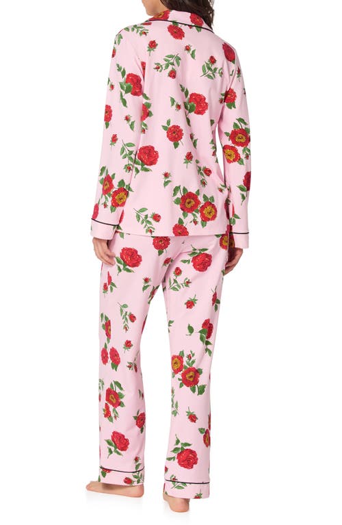 Bedhead Pajamas Print Stretch Organic Cotton Pajamas In Pink