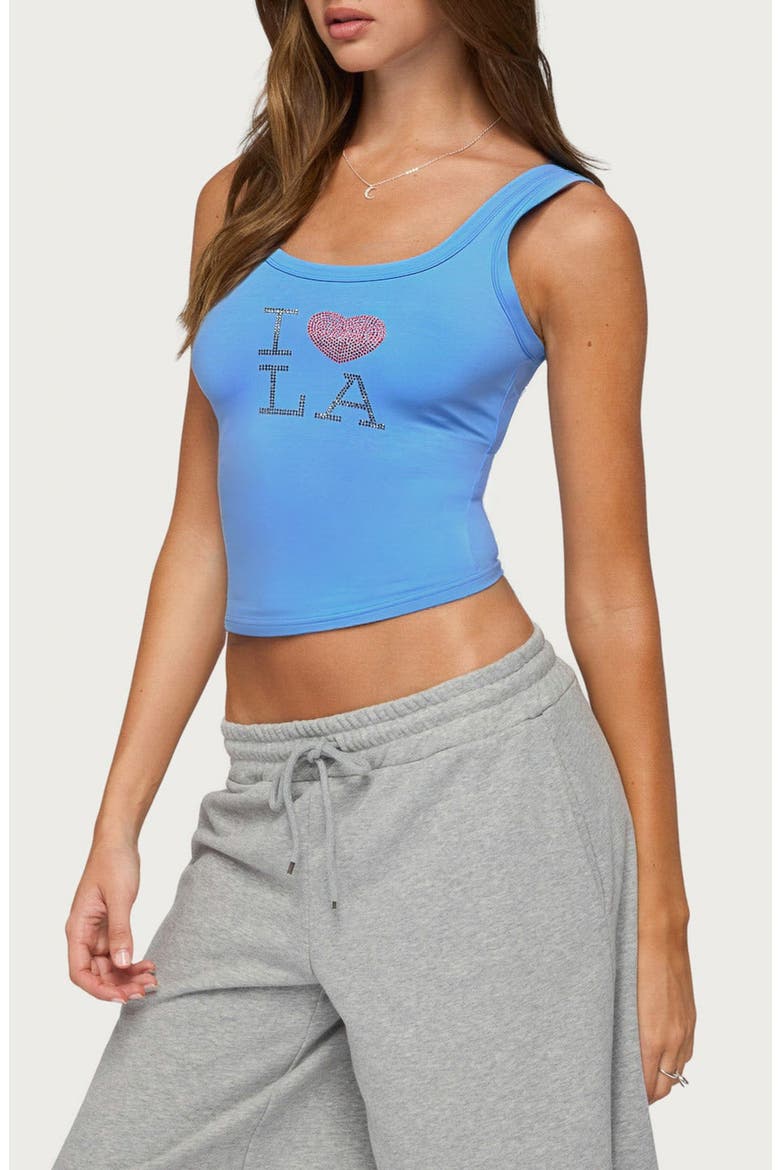 I Heart LA Tank Top, Alternate, color, BLUE