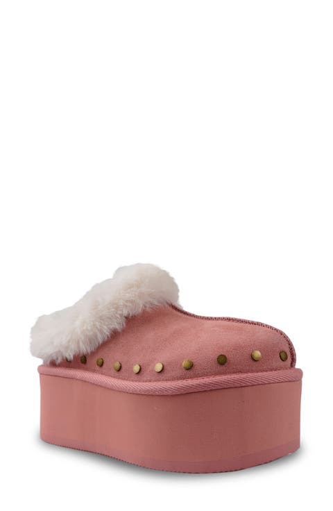 Sabi Faux Fur Platform Clog (Women)