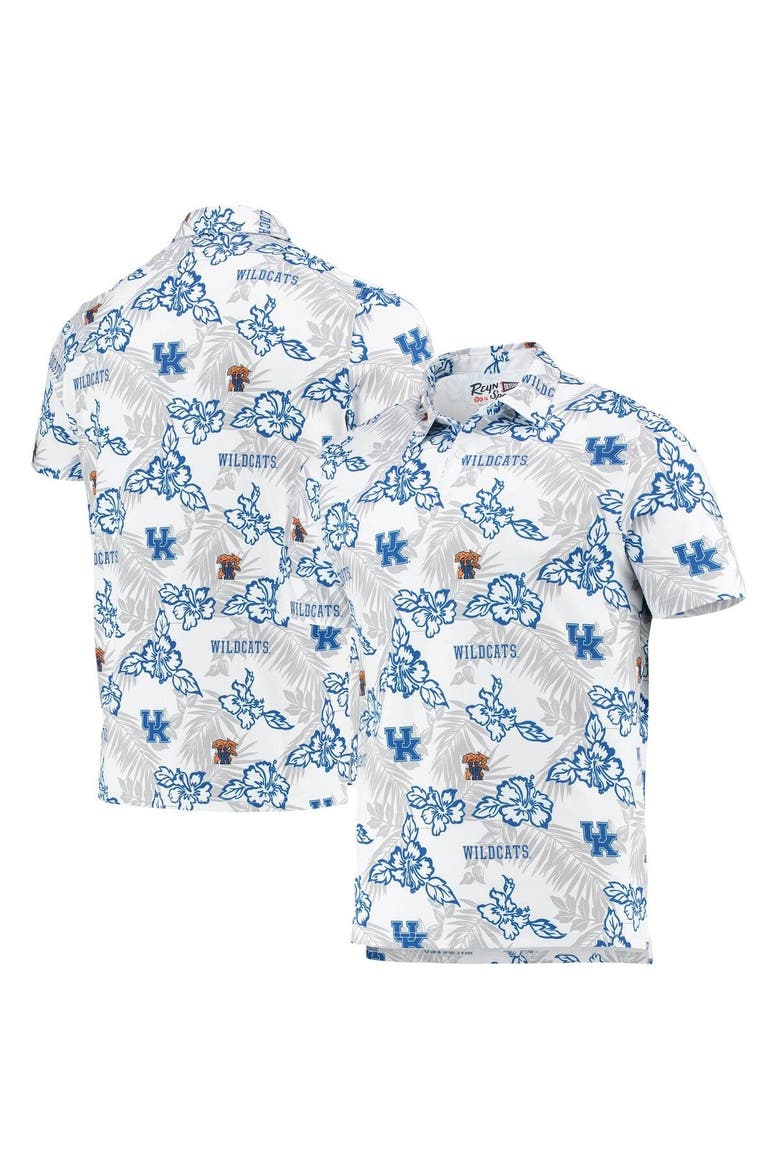 Men's Reyn Spooner White Kentucky Wildcats Performance Polo, Main, color, White