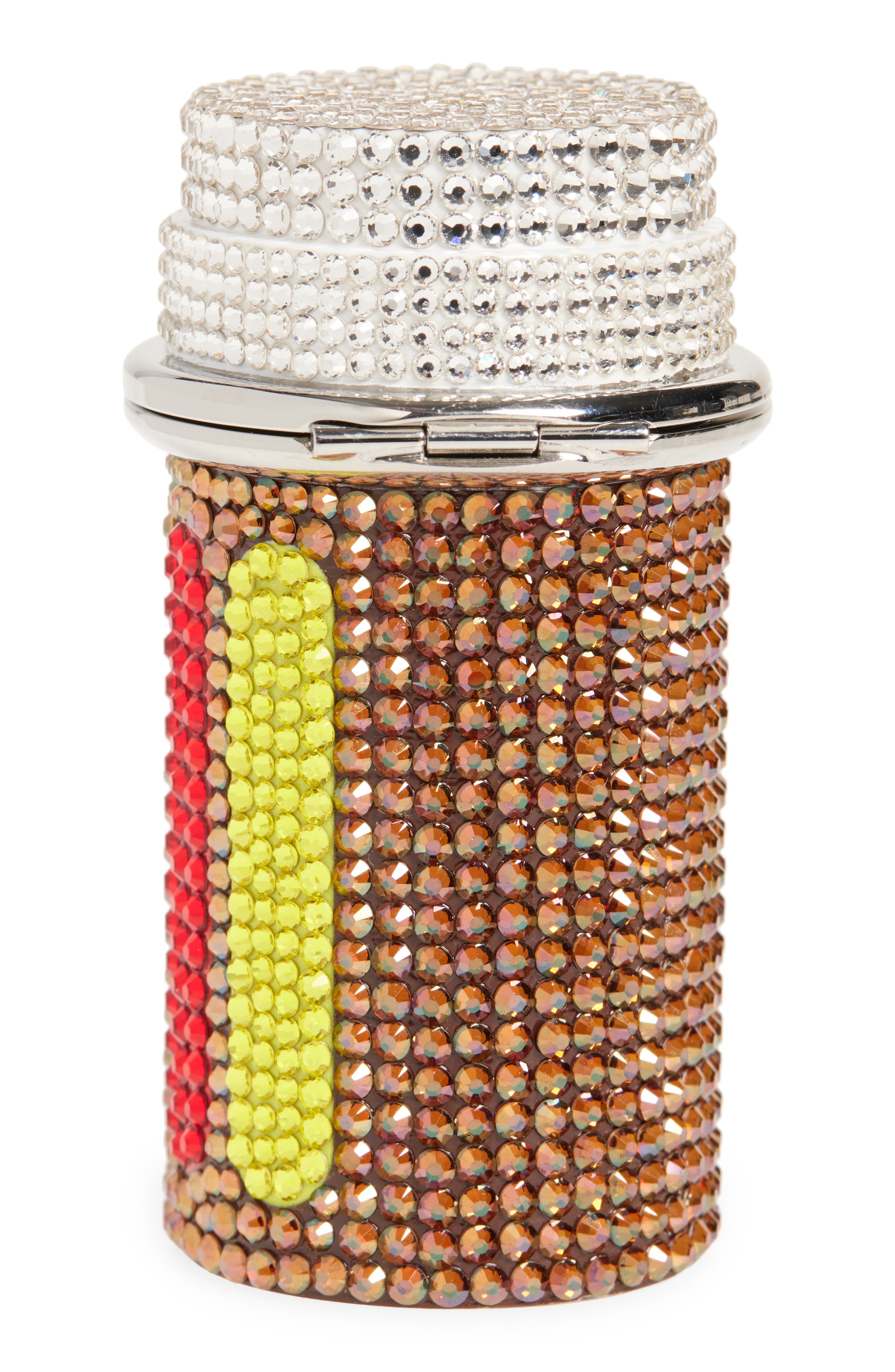 JUDITH LEIBER COUTURE RX Bottle Crystal Pillbox, Alternate, color, 