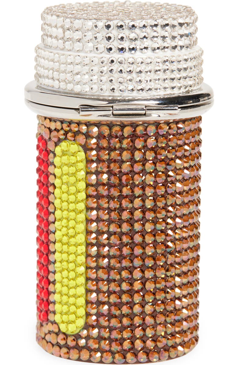 JUDITH LEIBER COUTURE RX Bottle Crystal Pillbox, Alternate, color,