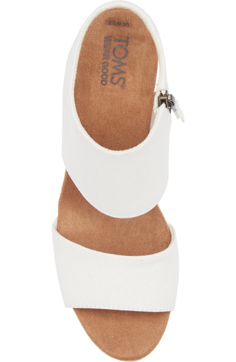 TOMS Canvas Platform Sandal, Alternate, color,
