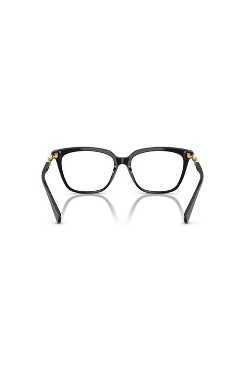 Emporio Armani 55mm Cat Eye Optical Glasses In Black