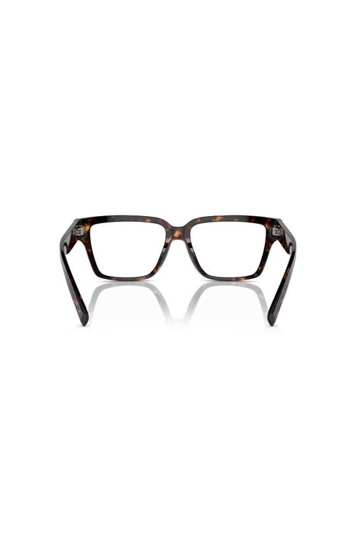 Dolce & Gabbana Dolce&gabbana 53mm Square Optical Glasses In Brown