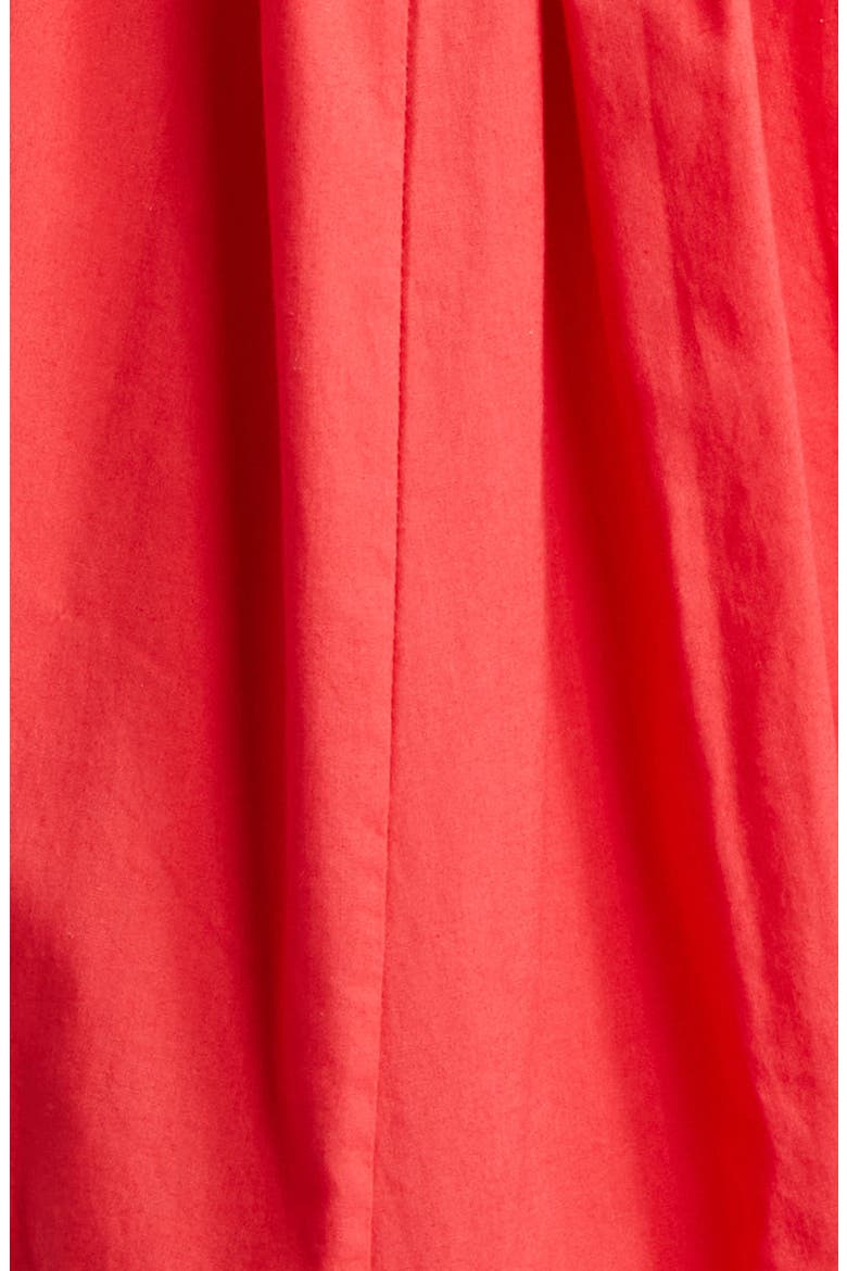 Opa Cotton Poplin Midi Dress, Alternate, color, RED