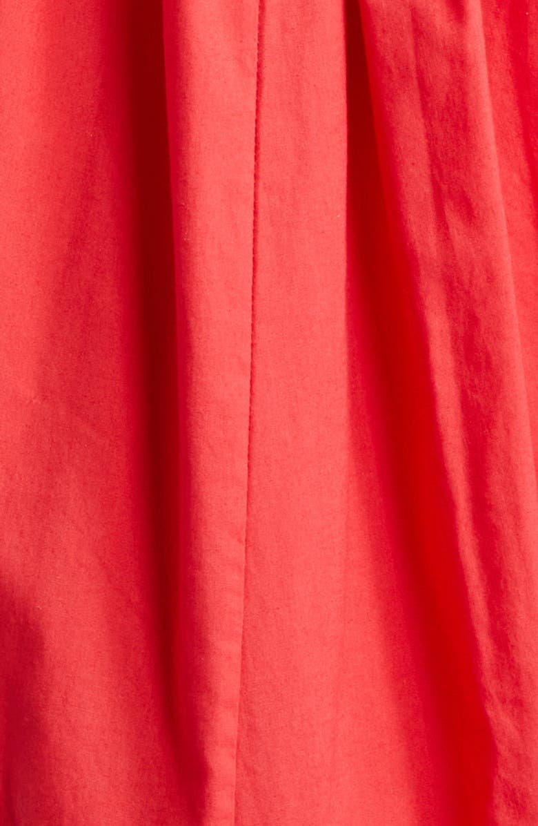 Sandy Liang Opa Cotton Poplin Midi Dress, Alternate, color, 