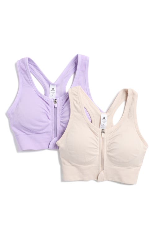 90 Degree By Reflex Seamless Bra Top In Purple