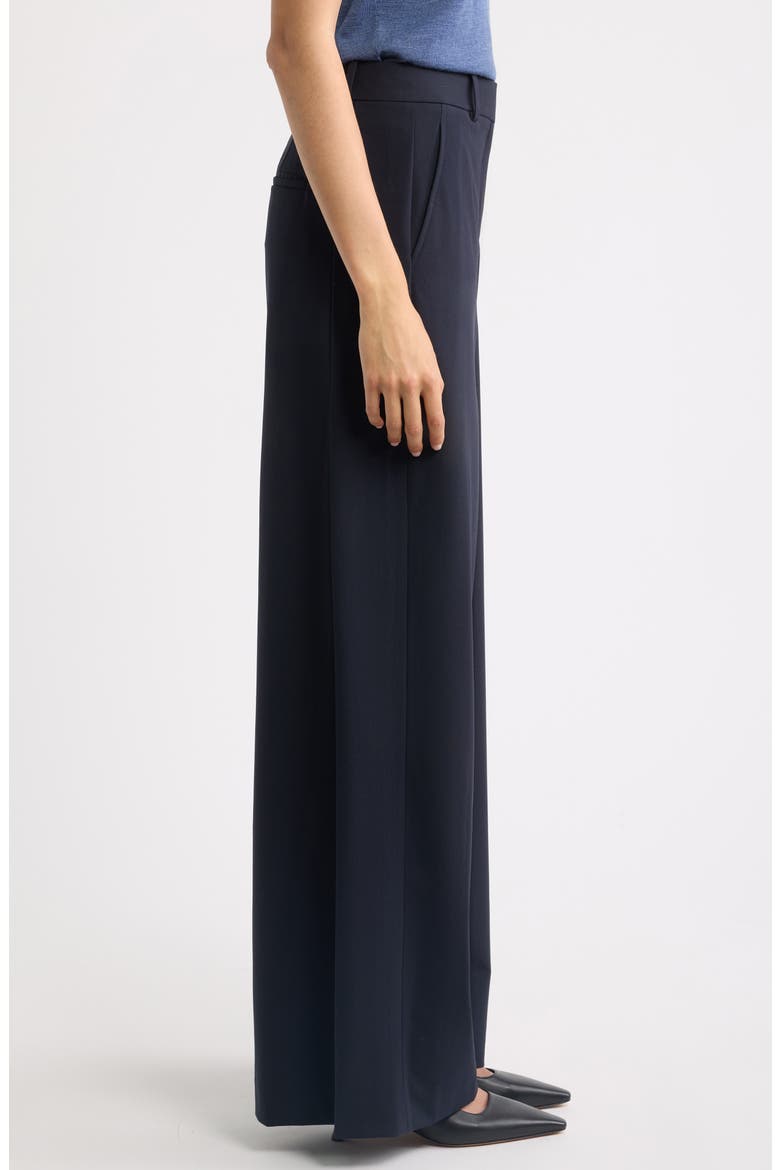 Stretch Wool Wide Leg Pants, Alternate, color, DEEP NAVY - G8E